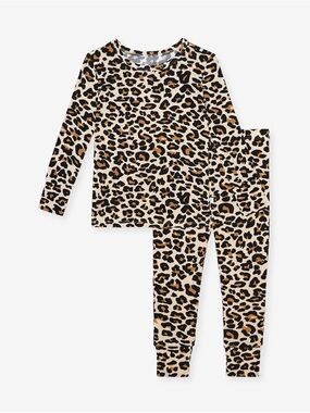 Posh Peanut Leopard Print Pajama Set 12-18 Months